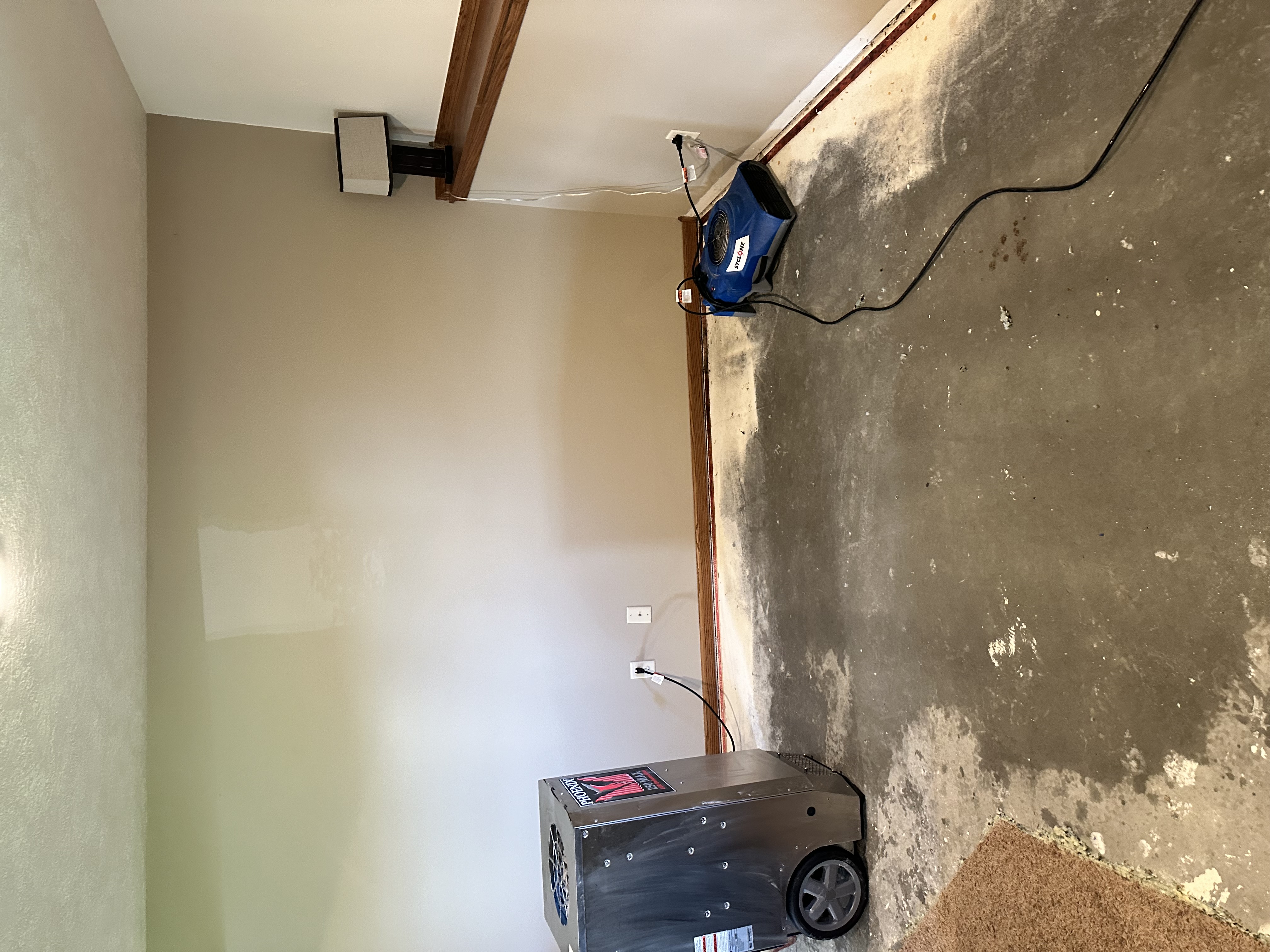 Water extraction equipment removing flood water in Edina, MN